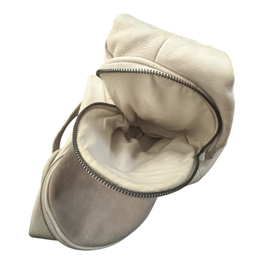 FREE PEOPLE We The Free Leather  Soho Convertible Sling Bag Beige - Picture 8 of 11
